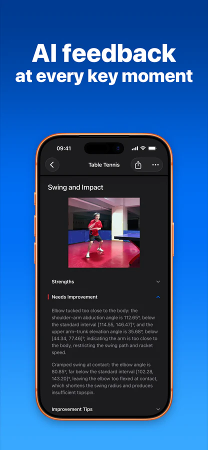 SportArc AI Coach feedback