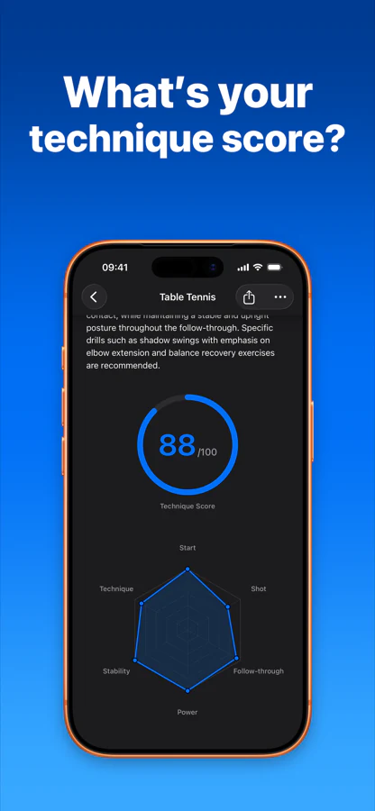 SportArc AI technique score