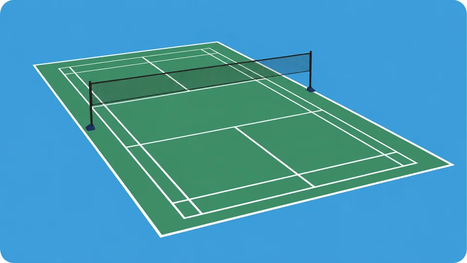 Badminton Auto Cut recording angle 2