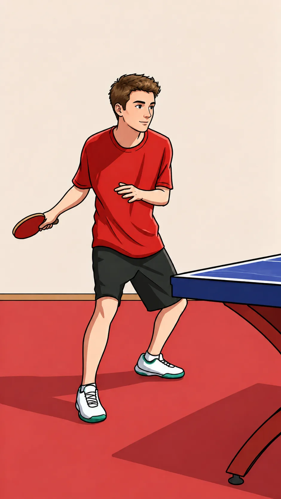 Recommended view Keep the player and racket hand visible.